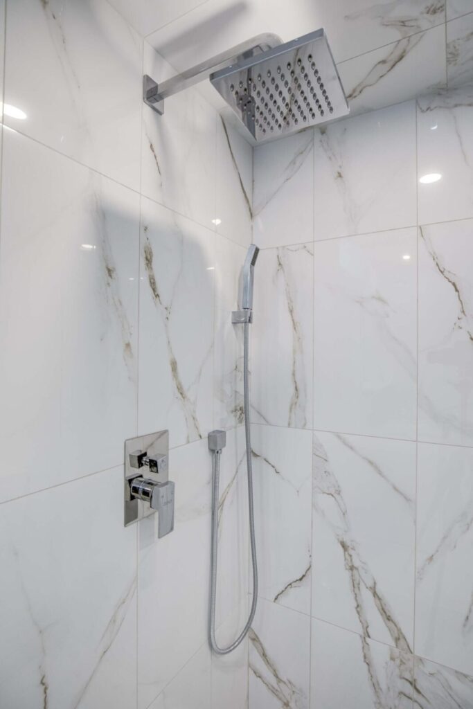 shower unit bathroom wall tiling for luxury look