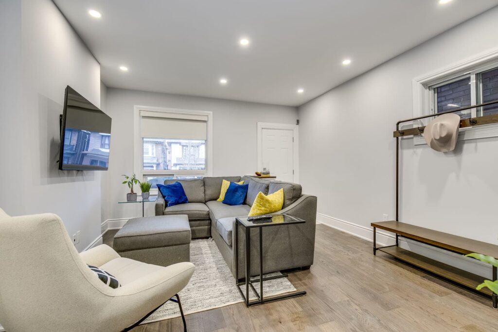 Inlaw suite basement conversion in Aurora