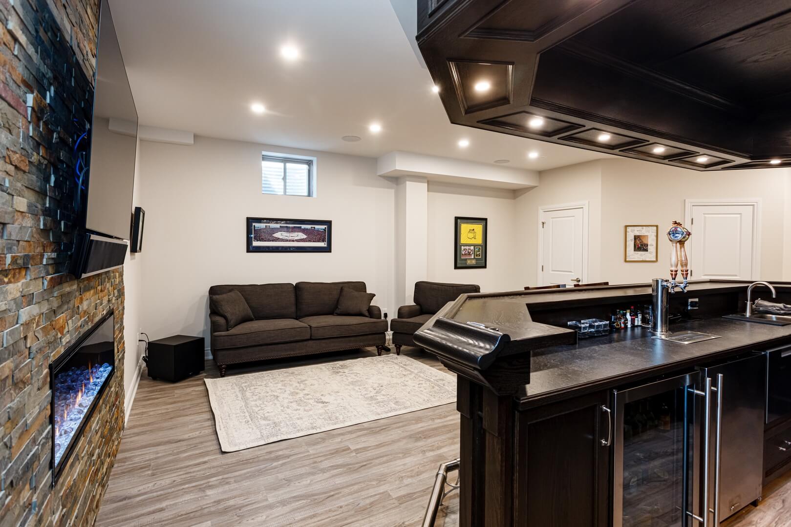 Basement Finishing Project in Mississauga