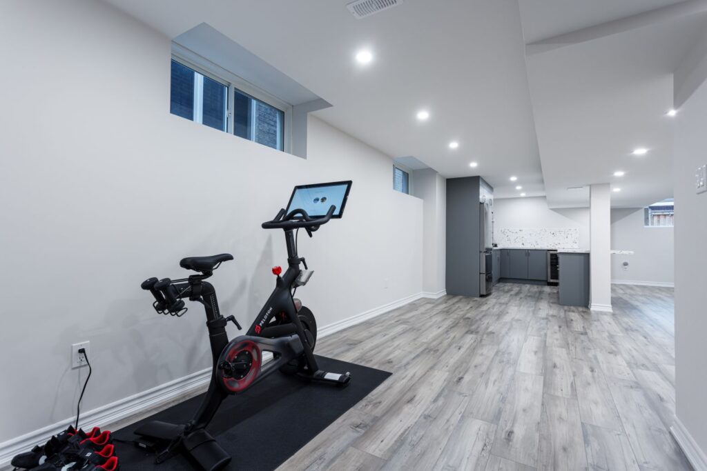 Basement Renovation Project In Gwillimbury