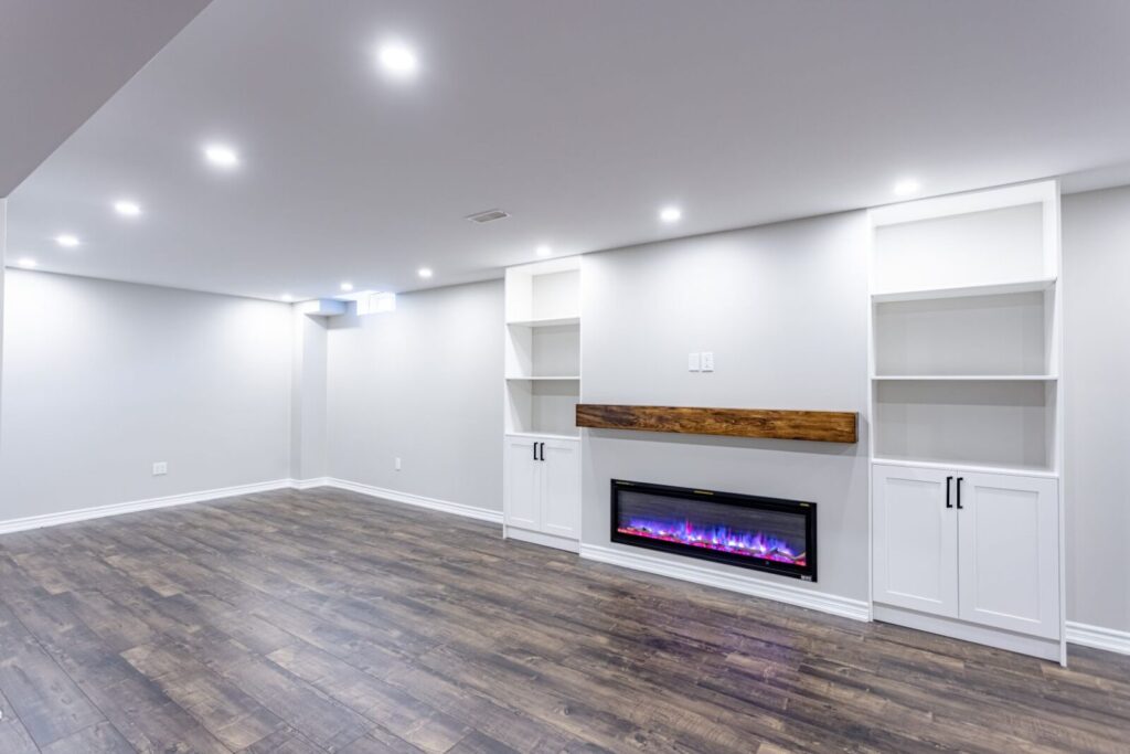Basement Renovation Project In Whitby