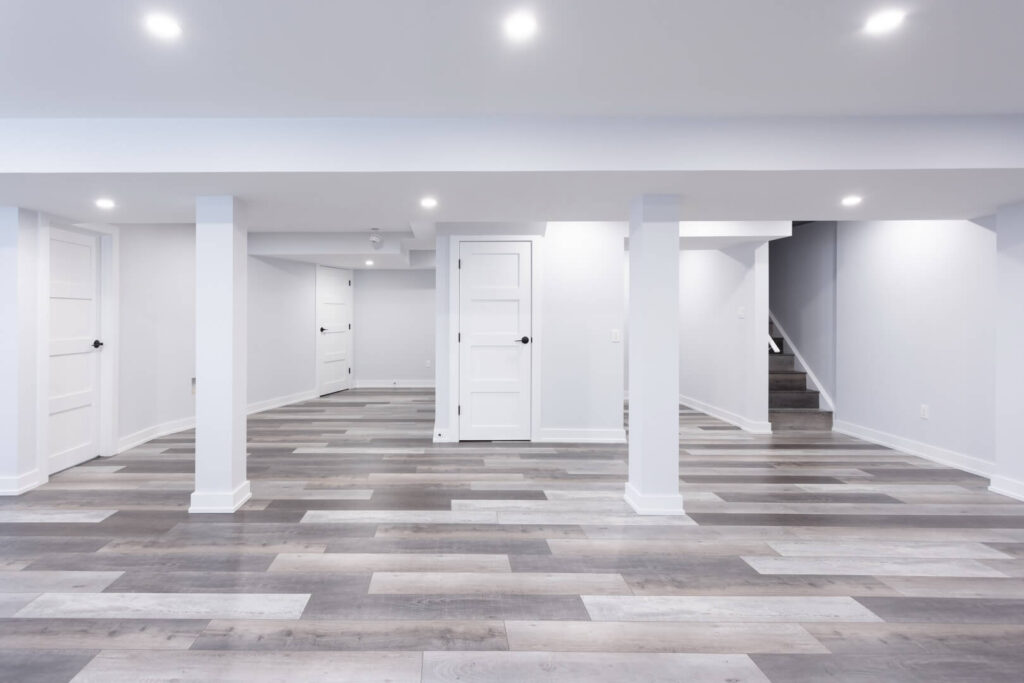 Modern Basement Renovation Sharon