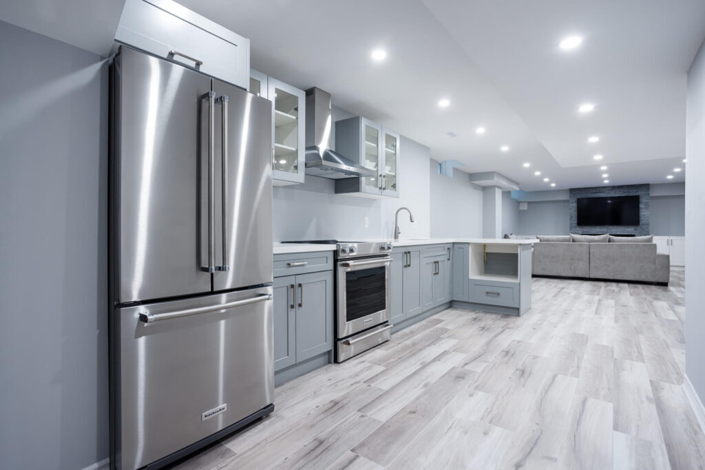 Modern Basement Renovation Caledon