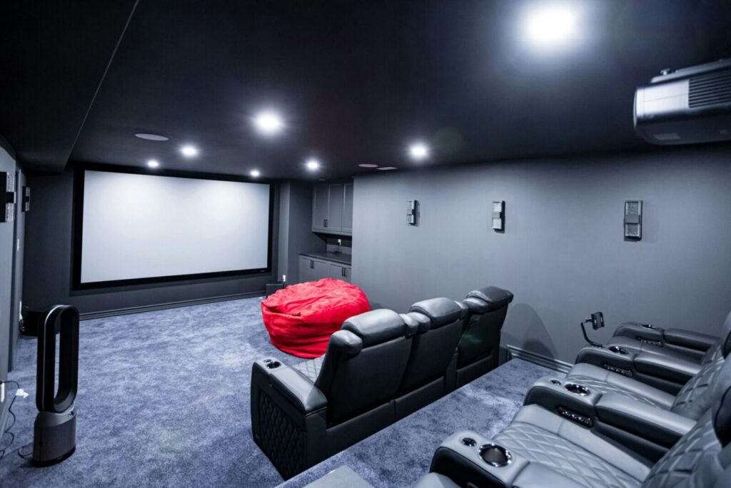 Entertainment Zone - basement reno - completed project from RenoDuck