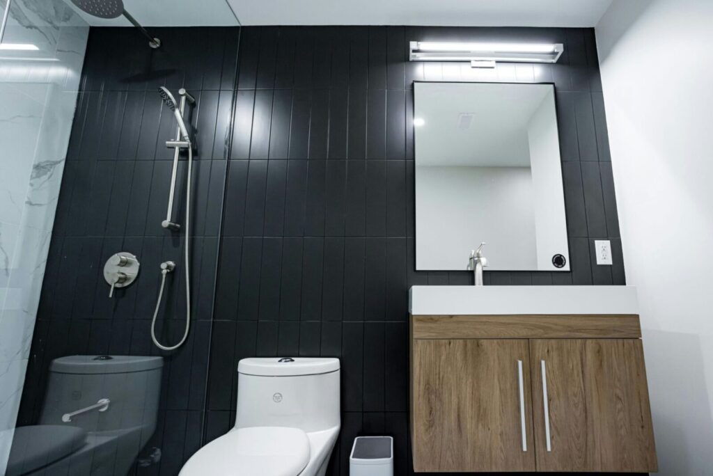 Spa-Quality Luxury Bathroom in a basement
