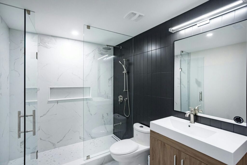 Spa-Quality Luxury Bathroom in North York - bathroom renovation photos