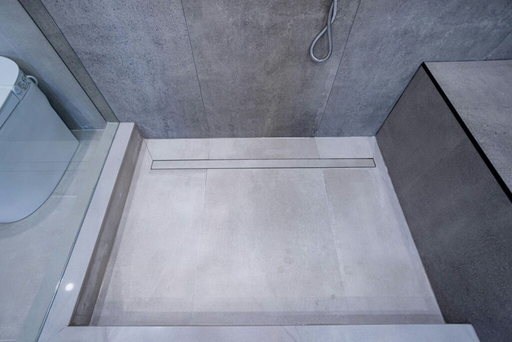 shower unit flooring