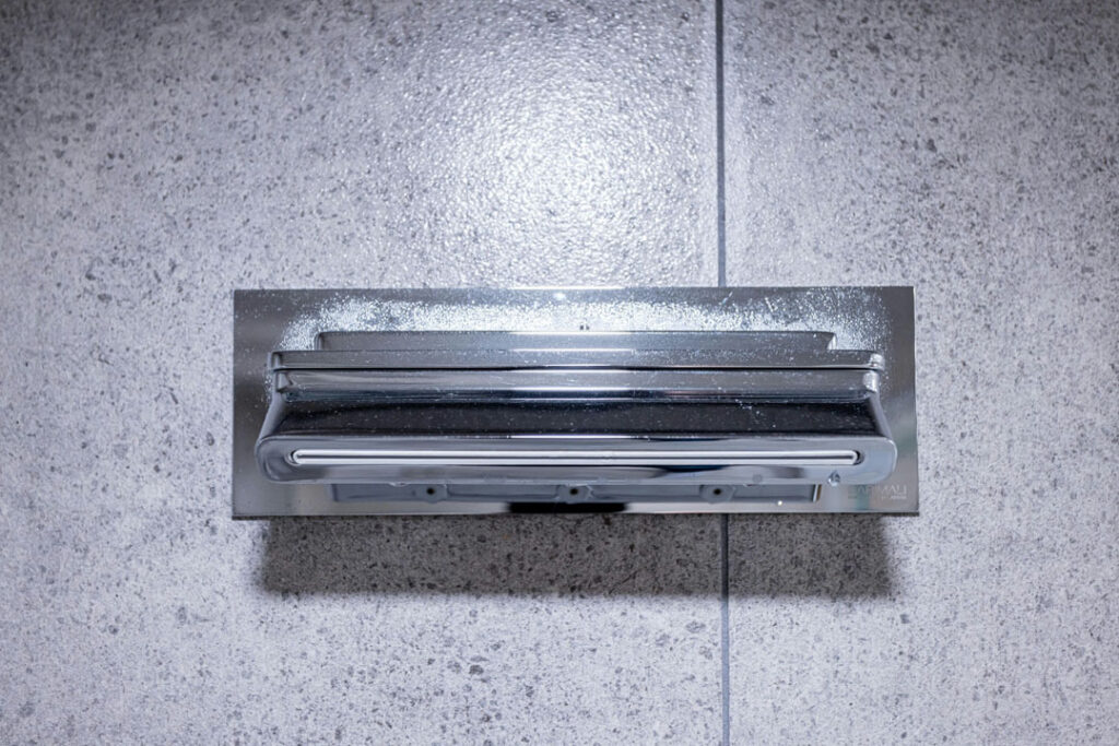 wall mounted waterfall shower head