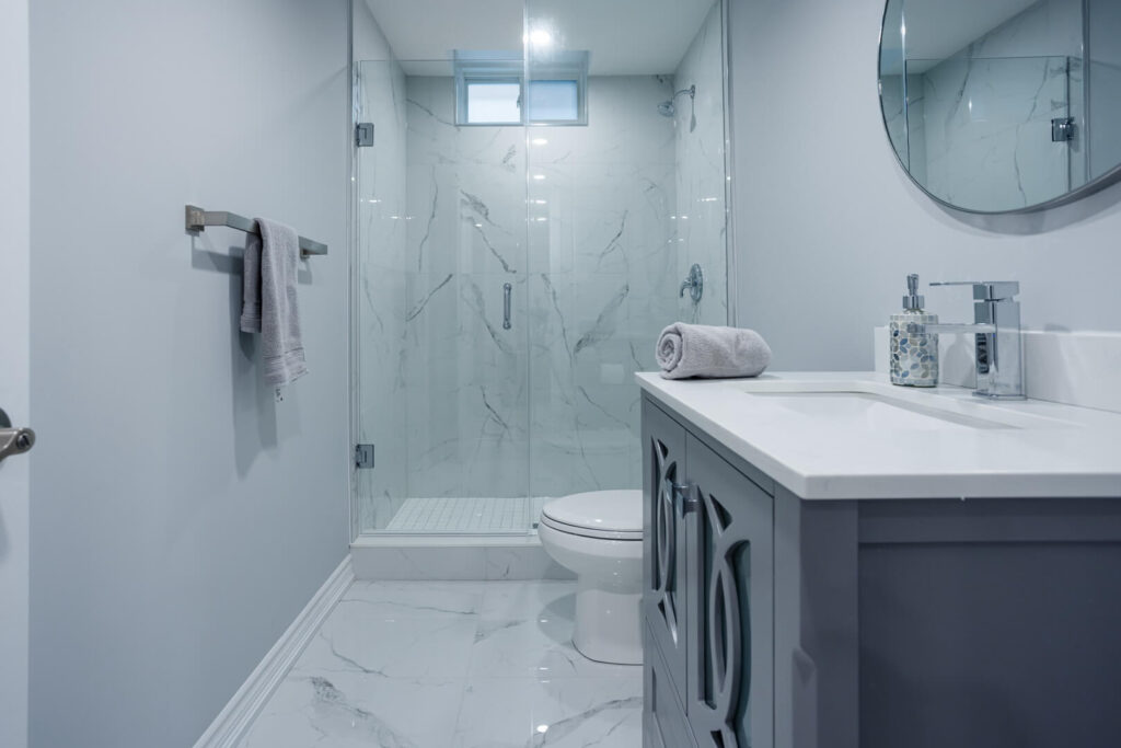 Unique Basement Bathroom Project