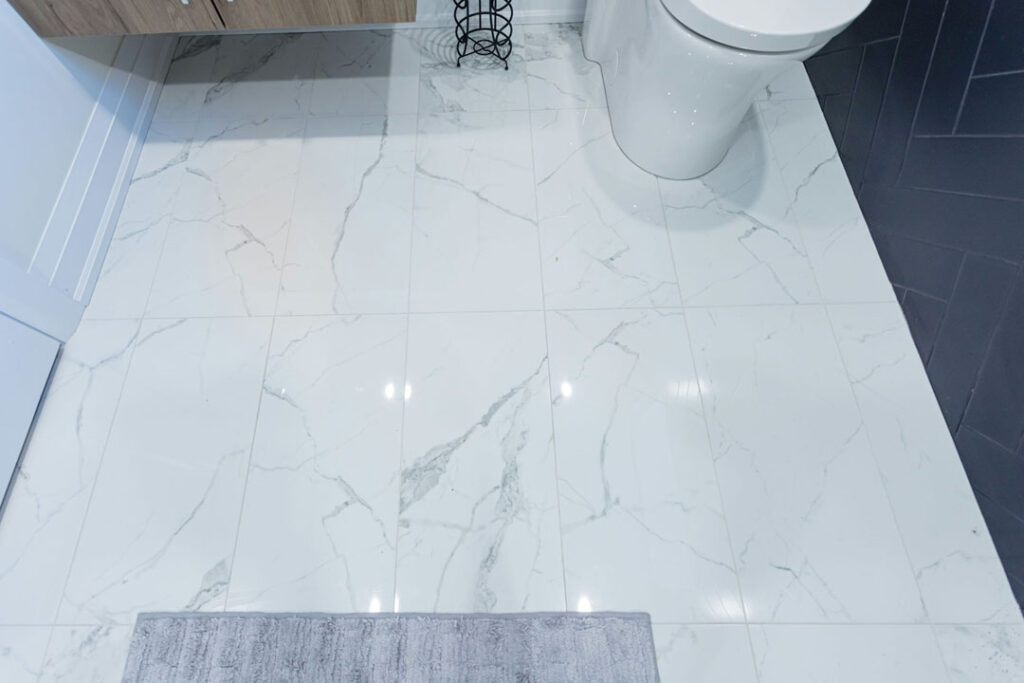 marble tiled bathroom flooring toilet seat