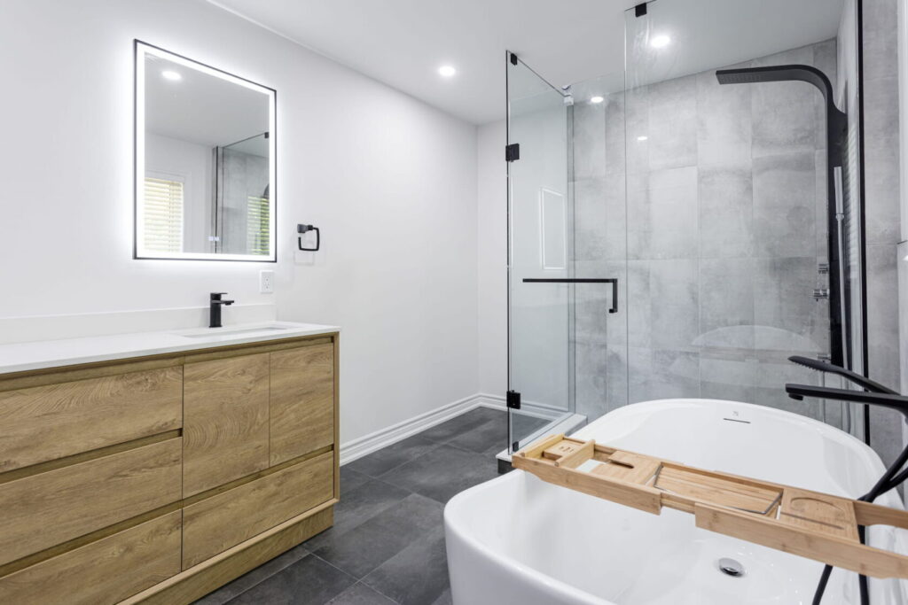 Contemporary Bathroom Renovation Project in Mississauga