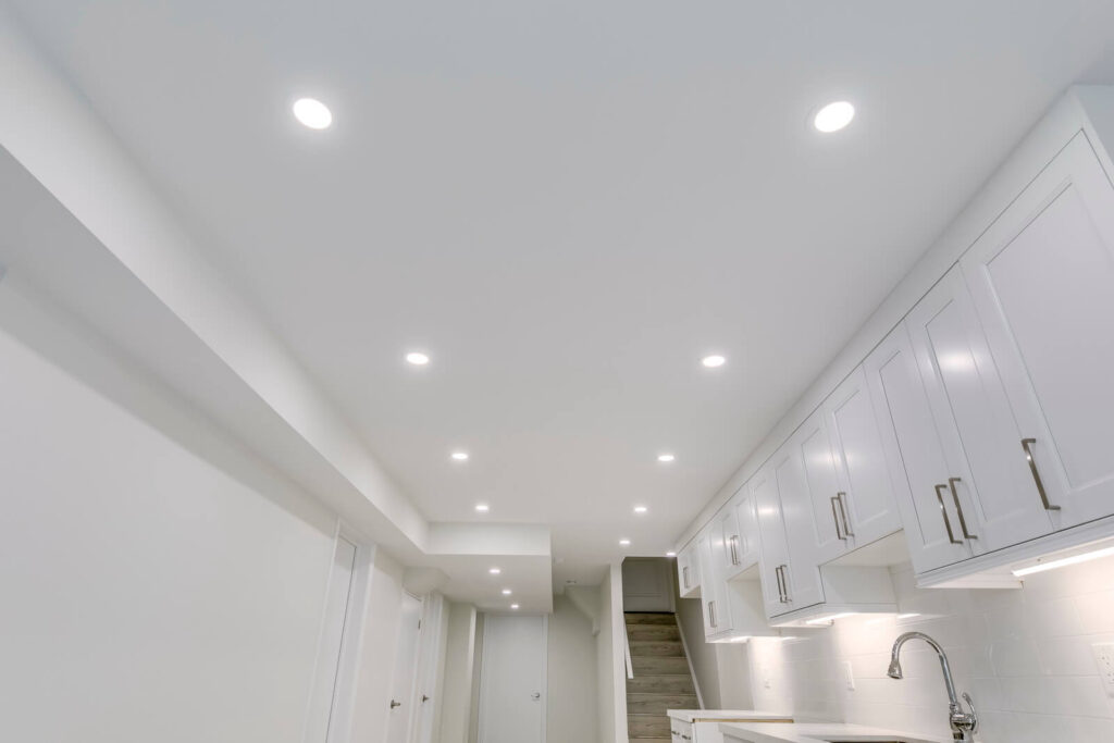 basement kitchen lighting