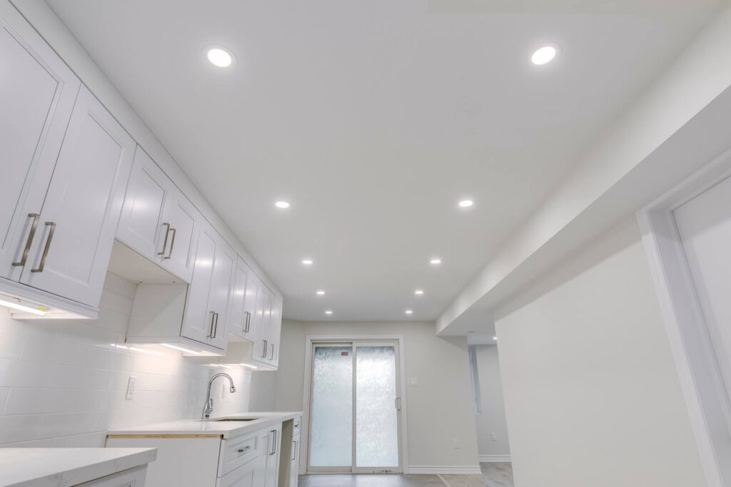 white modern custom kitchen cabinets