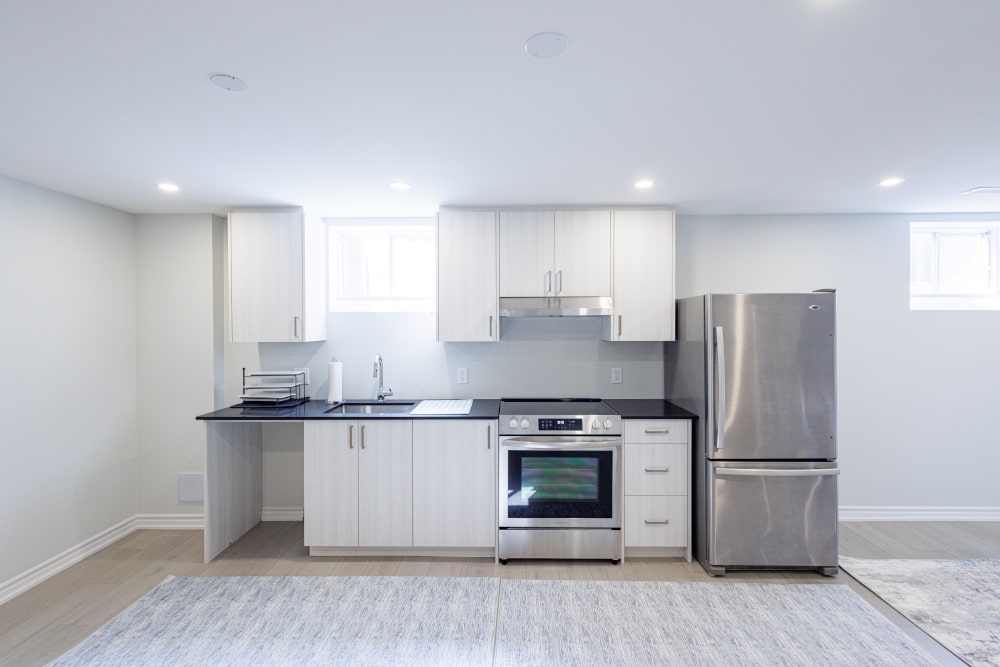 Small Basement Kitchen: example
