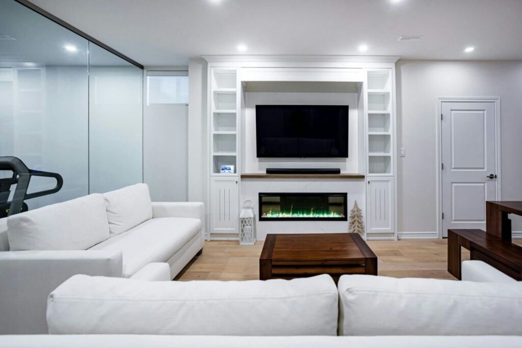Walkout in Small Basement: example