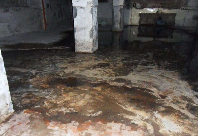 Flooding of the basement due to clogging of the sewer exhaust system. What to Do When Your Basement Floods