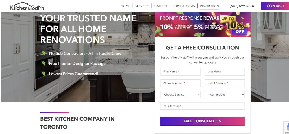 Kitchen & Bath reno contractor