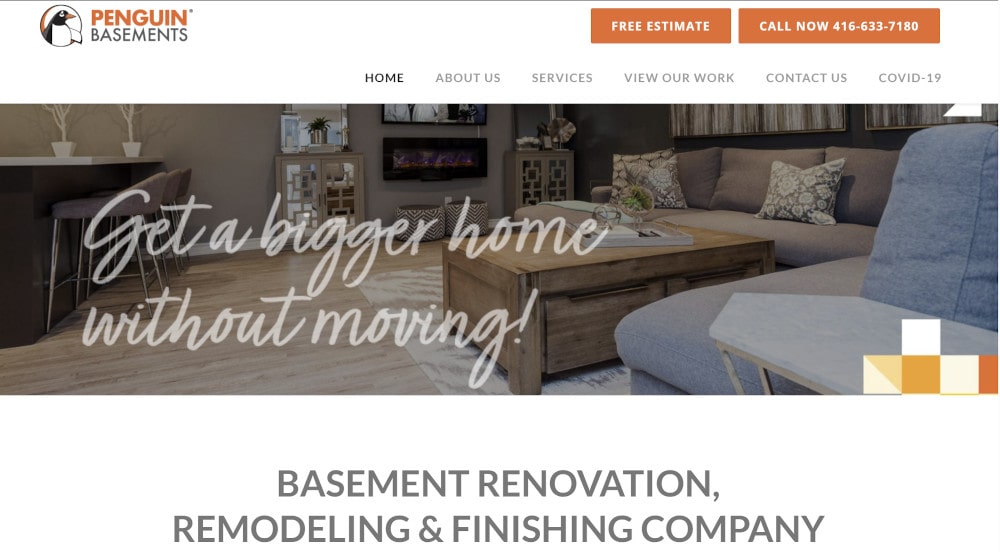 Contractor for remodeling Penguin Basements