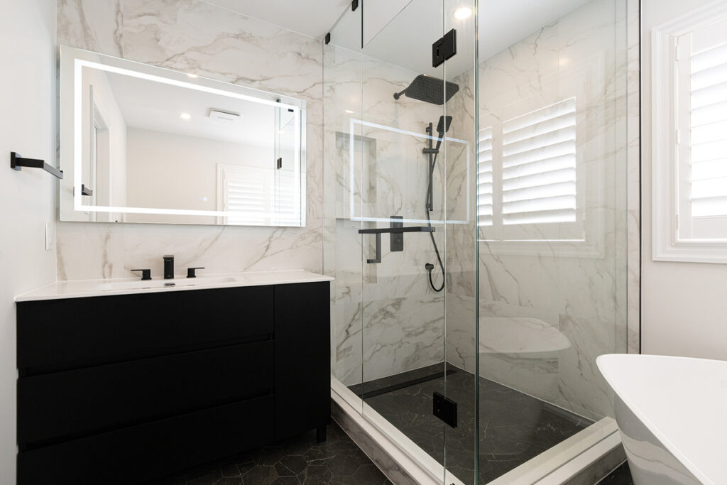 Main Floor Luxury Bathroom Renovation Project in Mississauga
